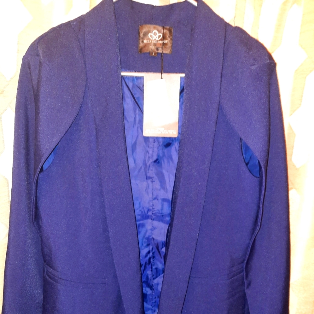 Navy Blue cape blazer size large